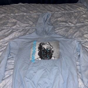 Antisocial Blue Graphic Jacket with Hood